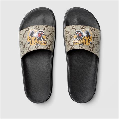 gucci flip flops cheap mens|men's gucci tiger slides.